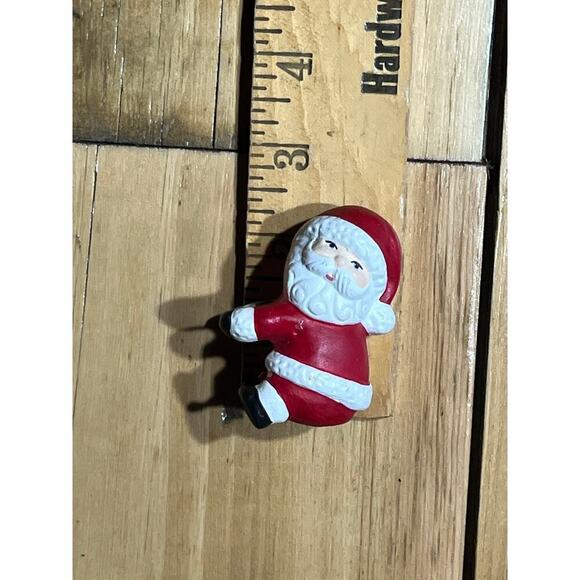 Set of 3 Vintage Santa Claus Candle Stick Huggers. Ceramic. Christmas. Holiday - Picture 5 of 6